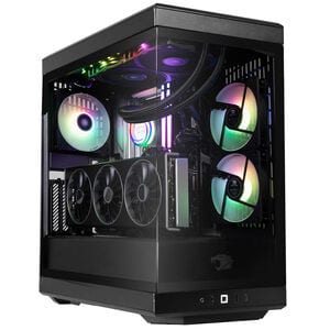 iBUYPOWER Y40 Gaming Desktop with Intel Core Ultra 9 285, 24-Core CPU, NVIDIA GeForce RTX 5080, 16GB VRAM GPU, 32 GB RAM, 2 TB SSD & Windows 11 Home - Black, , hires