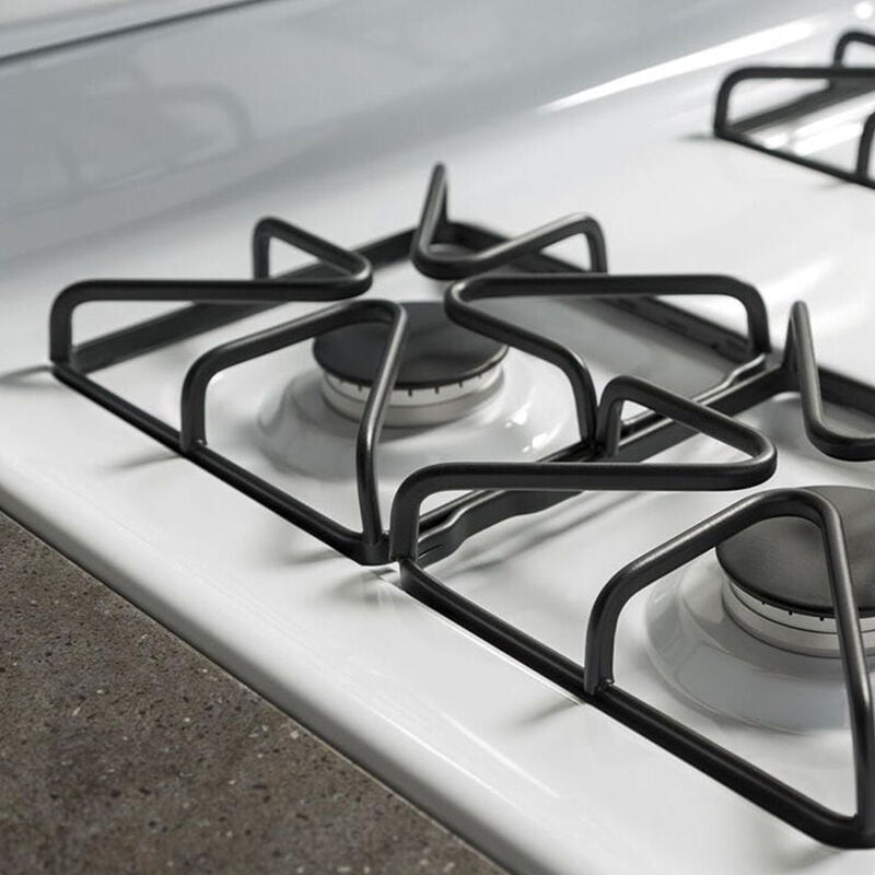 GE 30 in. 4.8 cu. ft. Gas Range with 4 Sealed Burners - White, White, hires