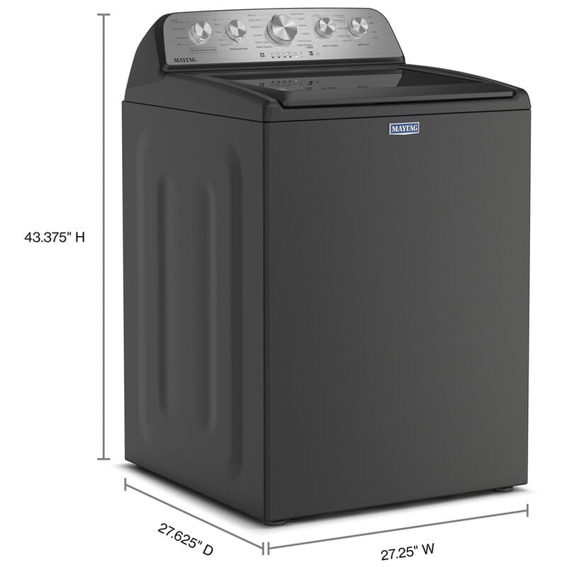Maytag Pet Pro 27 in. 4.8 cu. ft. Top Load Washer - Volcano Black, Volcano Black, hires