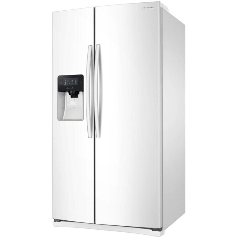 Samsung 36" 24.5 Cu. Ft. Side-by-Side Refrigerator with Ice & Water Dispenser - White, , hires