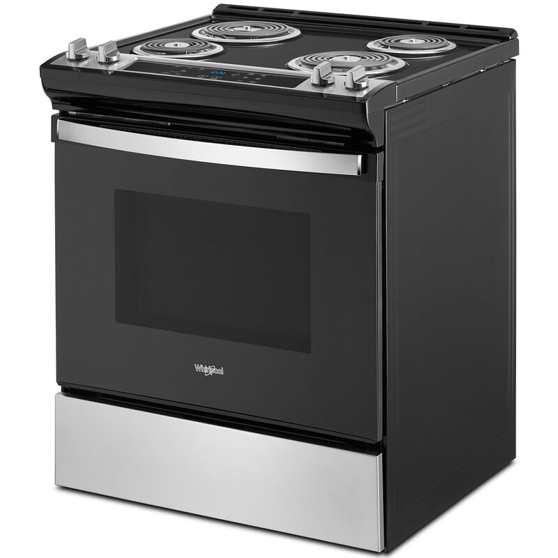 Whirlpool 30 in. 4.8 cu. ft. Electric Range with Coil Burners - Stainless Steel, Stainless Steel, hires
