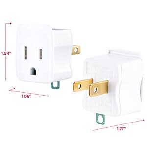 CyberPower Grounding Adapters 2-Pack - White, , hires