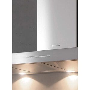 Miele 36 in. Convertible Chimney Style Range Hood with 625 CFM, 3 Fan Speeds & 3 LED Lights - Stainless Steel, , hires
