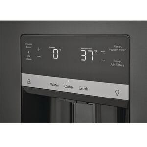 Frigidaire 36 in. 27.8 cu. ft. French Door Refrigerator with Ice & Water Dispenser - Black Stainless, Black Stainless, hires