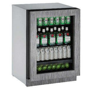 U-Line 2000 Series 24 in. 4.9 cu. ft. Built-In Undercounter Refrigerator - Stainless Steel, Stainless Steel, hires