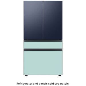 Samsung BESPOKE 4-Door French Door Middle Panel for Refrigerators - Morning Blue Glass, , hires