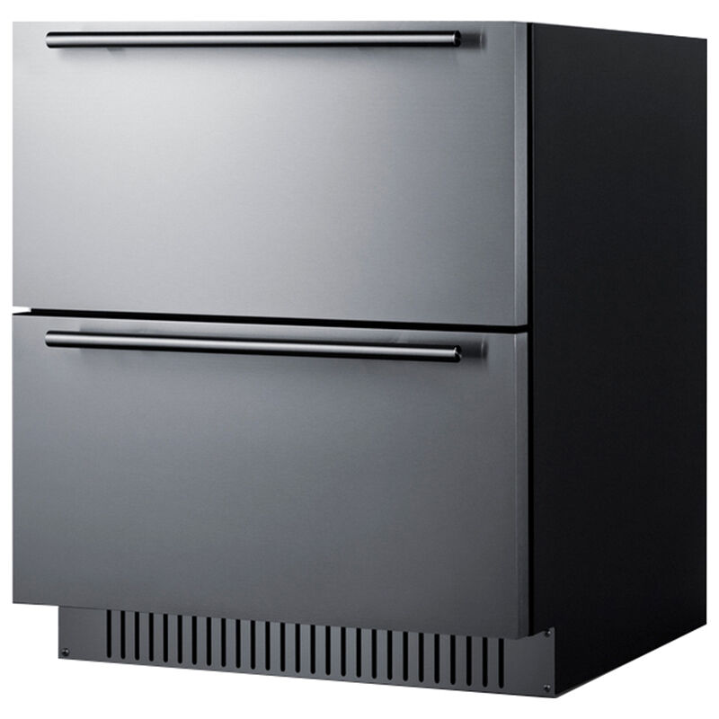 Summit 27 in. 4.8 cu. ft. Outdoor Refrigerator Drawer - Stainless Steel/Panel Ready, , hires