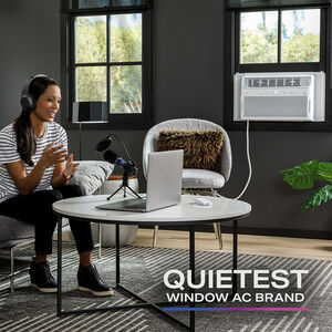 GE Profile 10,100 BTU Smart Energy Star Window Air Conditioner with Inverter & 4 Fan Speeds - White, , hires