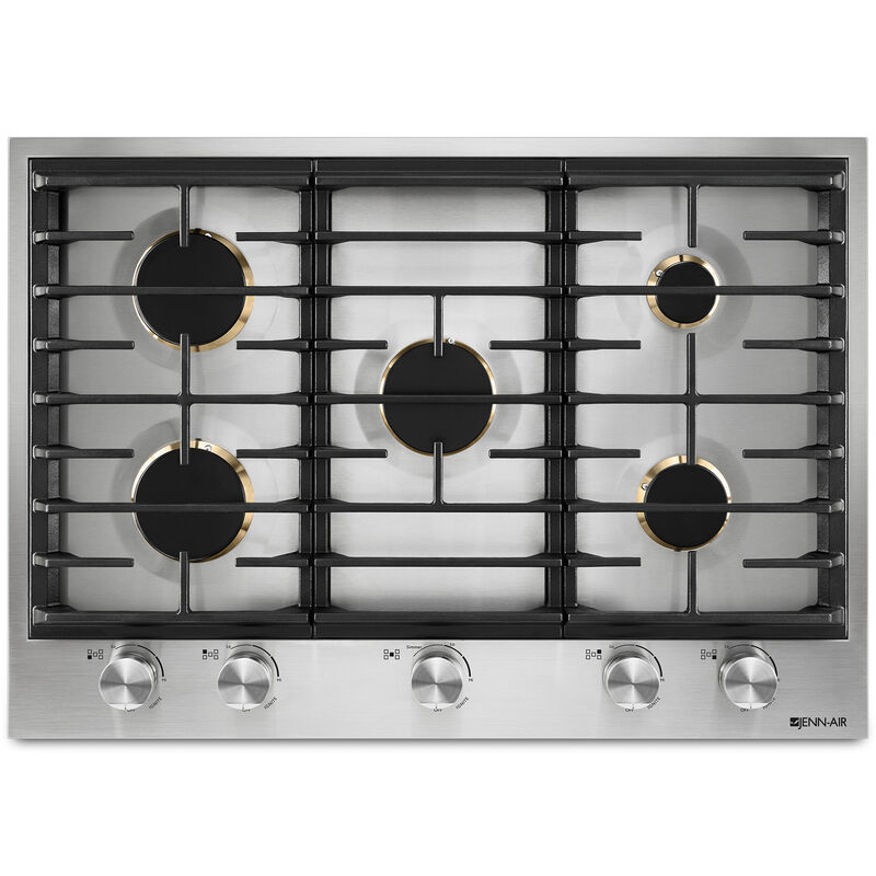 JennAir Euro-Style Series 30" Gas Cooktop with 5 Sealed Burners - Stainless Steel, , hires