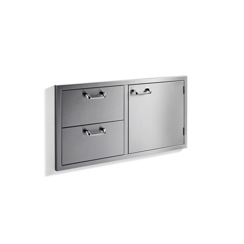 Sedona By Lynx 42 in. Storage Door & Double Drawer Combo - Stainless Steel, , hires
