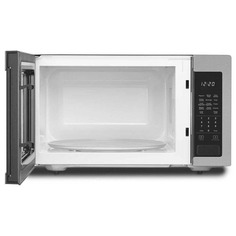 Whirlpool 22inch 1.6 Cu. Ft. Countertop Microwave with 10 Power Levels &  Sensor Cooking Controls - Fingerprint Resistant Stainless Steel