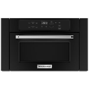 KitchenAid 24 in. 1.4 cu.ft Built-In Microwave with 10 Power Levels & Sensor Cooking Controls - Black, Black, hires