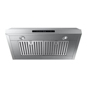 Samsung 30 in. Smart Convertible Standard Style Range Hood with 390 CFM, 4 Fan Speeds & 2 LED Lights - Stainless Steel, Stainless Steel, hires