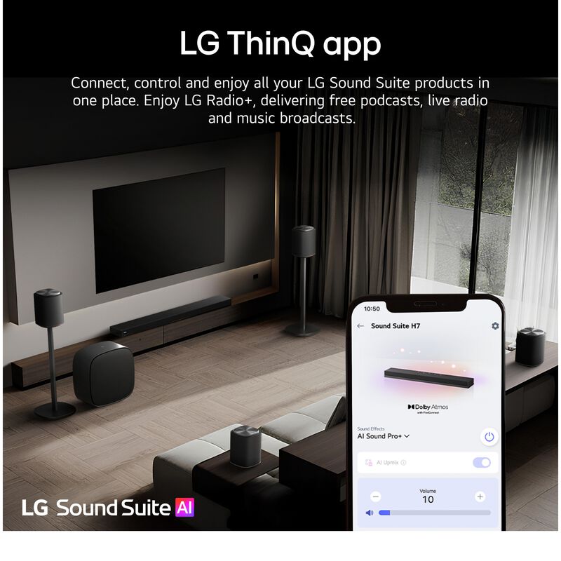 LG Sound Suite M5 Wireless Spaital Speaker - Black, , hires