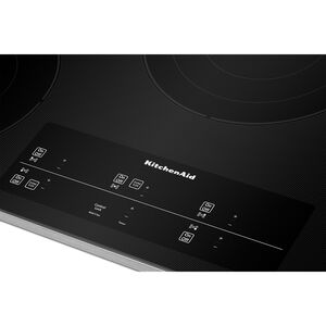 KitchenAid 36 in. 5-Burner Electric Cooktop with Simmer Burner & Power Burner - Stainless Steel, , hires