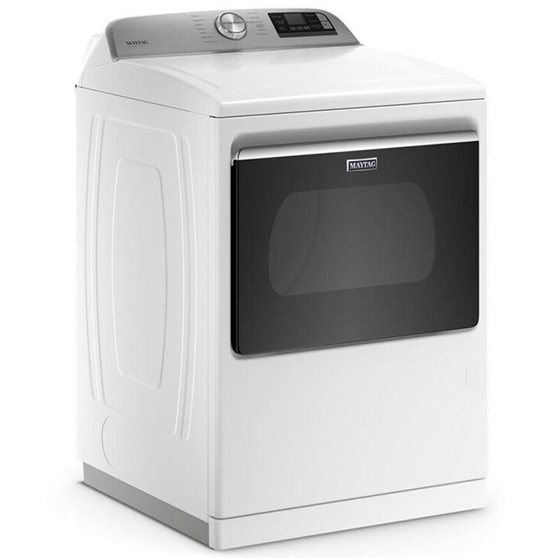 Maytag 27 in. 7.4 cu. ft. Smart Gas Dryer with Extra Power Button, Sensor Dry, Sanitize & Steam Cycle - White, White, hires