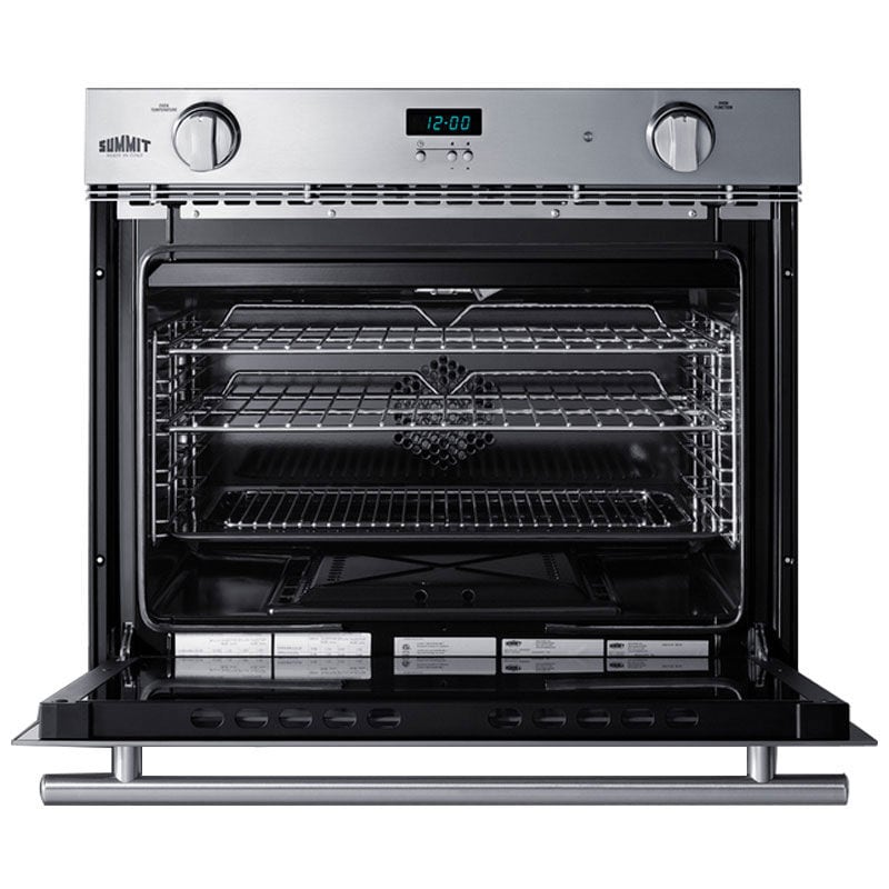 Summit 27 in. 3 cu. ft. Gas Single Wall Oven with Standard Convection - Stainless Steel, , hires