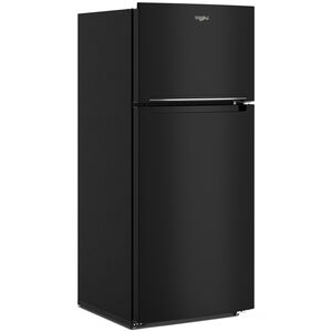 Whirlpool 28 in. 16.3 cu. ft. Top Freezer Refrigerator - Black, Black, hires