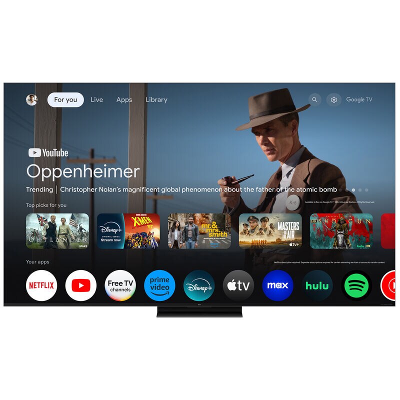 TCL - 85" Class QM7K QLED 4K UHD Smart Google TV, , hires