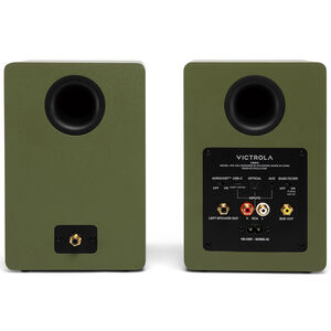 Victrola Tempo Bluetooth Bookshelf Speakers - Green, , hires