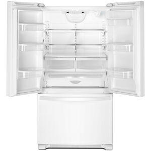 Whirlpool 33 in. 22.0 cu. ft. French Door Refrigerator with Internal Water Dispenser - White, White, hires