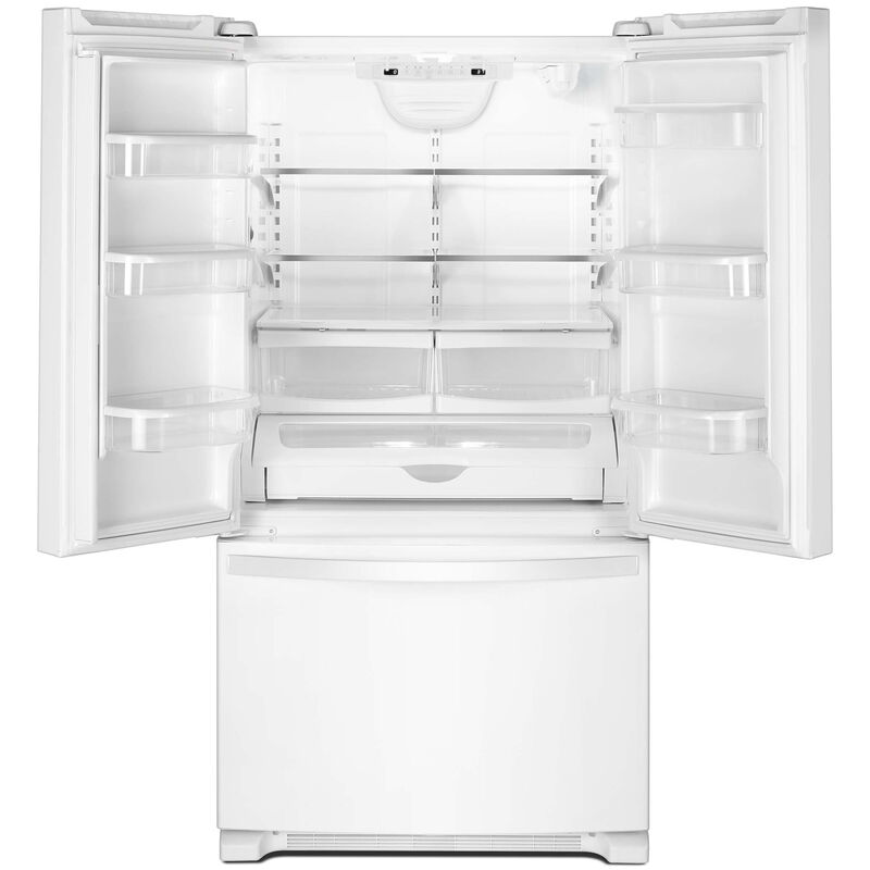 Whirlpool 33 in. 22.0 cu. ft. French Door Refrigerator with Internal Water Dispenser - White, White, hires
