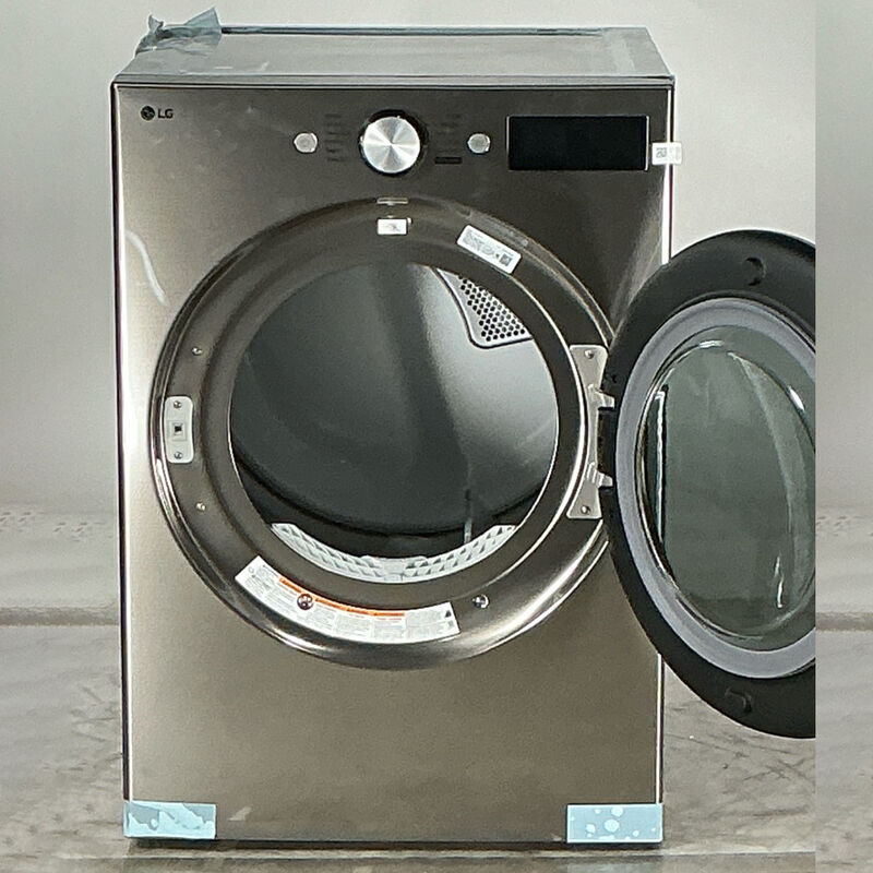 LG 27 in. 7.4 cu. ft. Smart Stackable Gas Dryer with AI Sensor Dry, TurboSteam, Sanitize & Steam Cycle - Graphite Steel (Open Box Excellent Condition), , hires