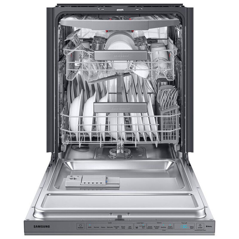 Samsung 24" Smart Built-In Dishwasher with Top Control, 39 dBA Sound Level, 15 Place Settings, 7 Wash Cycles & Sanitize Cycle - Stainless Steel, Stainless Steel, hires