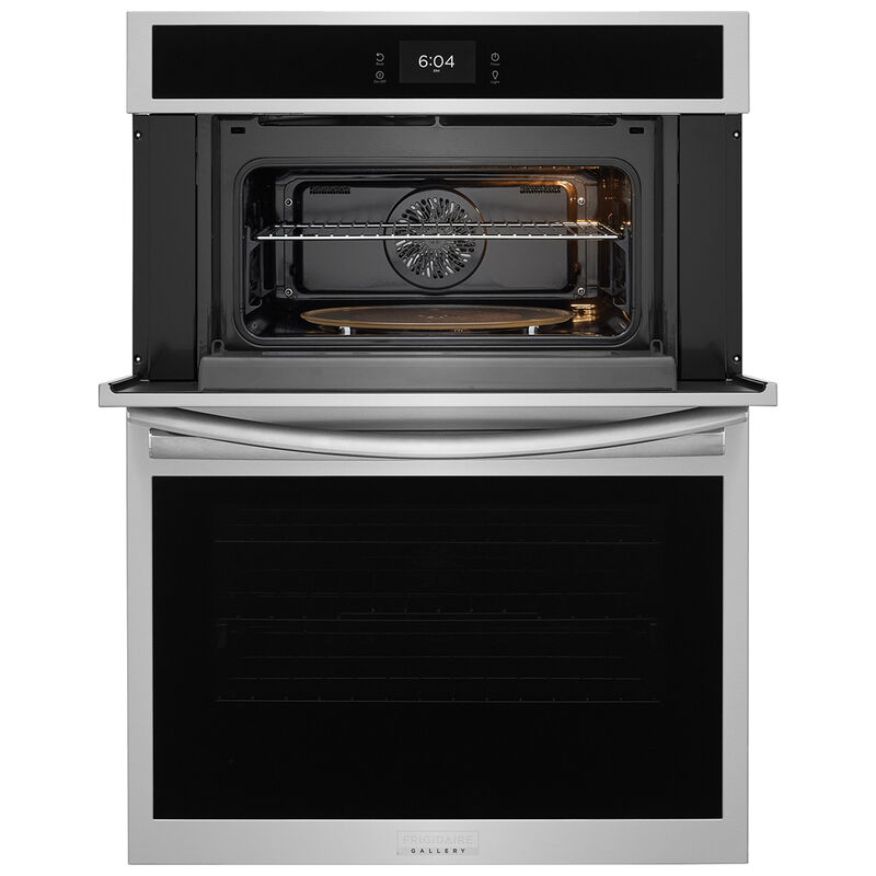 Frigidaire Gallery 30 in. 7.0 cu. ft. Smart Steam Electric Electric Microwave/Wall Oven Combo with True European Convection - Stainless Steel, , hires