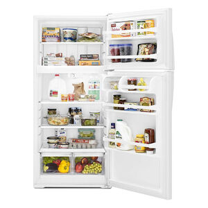 Whirlpool 28 in. 14.4 cu. ft. Top Freezer Refrigerator - White, White, hires
