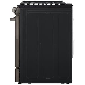 LG 30 in. 6.3 cu. ft. Smart Air-Fry True European Convection Slide-In Gas Range with 5 Sealed Burners & Griddle - Black Stainless Steel, , hires