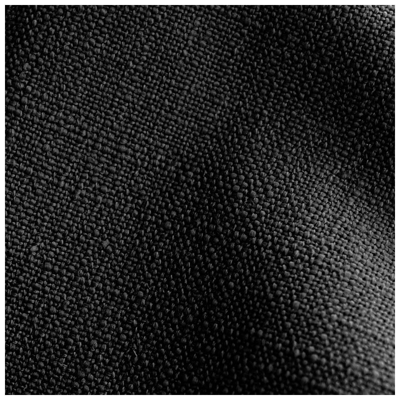 Skyline California King Nail Button Tufted Wingback Headboard in Linen - Black, Black, hires
