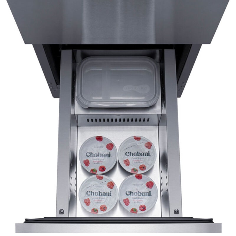Summit 15 in. 2.7 cu. ft. Outdoor Double Refrigerator Drawers - Stainless Steel/Panel Ready, , hires