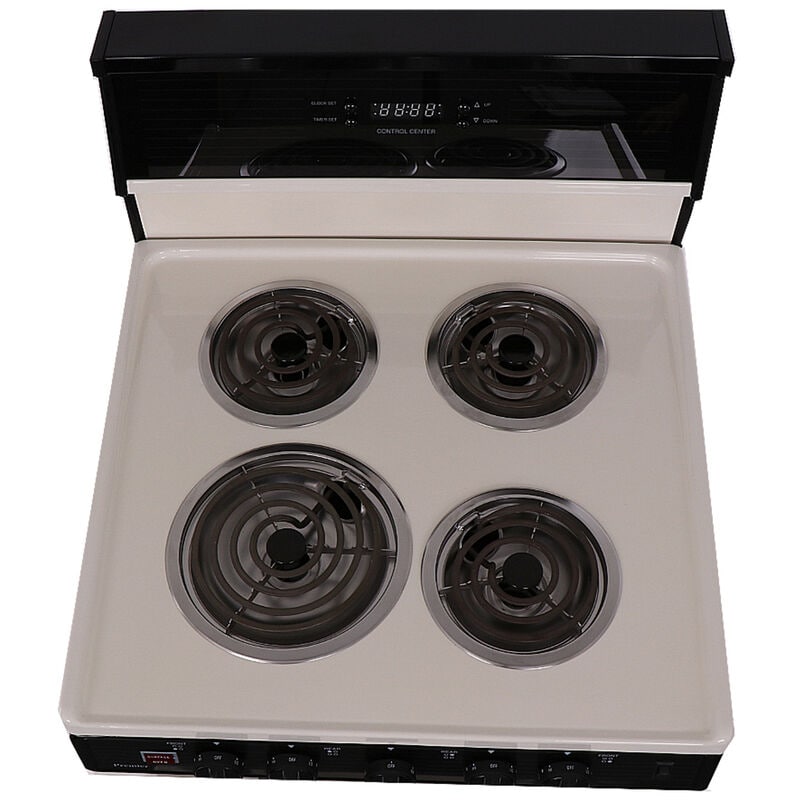 Premier 24 in. 3 cu. ft. Electric Range with Coil Burners - Bisque, Bisque, hires