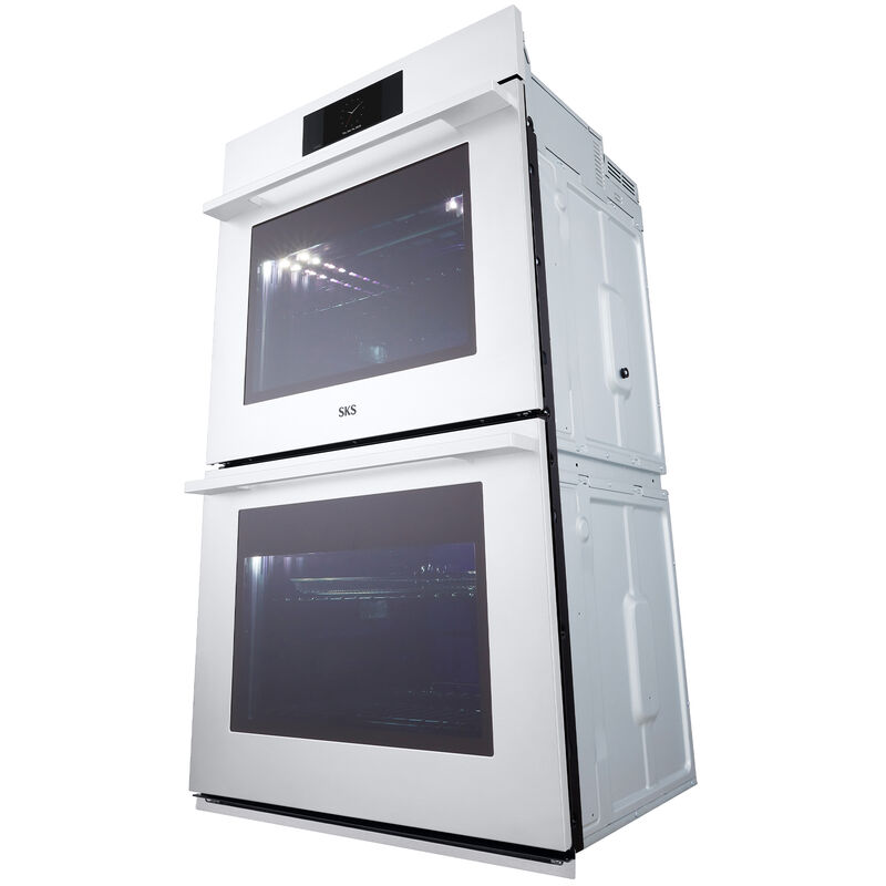 SKS Transitional 30 in. 9.4 cu. ft. Smart Top Control SteamElectric Double Wall Oven with True European Convection - Stainless Steel, , hires