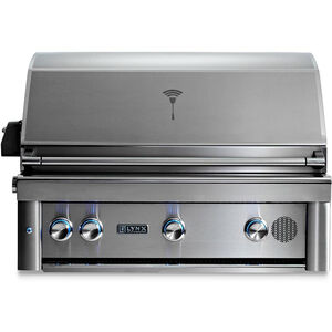 Lynx Professional 36 in. 4-Burner Built-In Natural Gas Grill with Rotisserie & Smoker Box - Stainless Steel, , hires