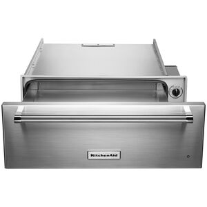 KitchenAid 27 in. 1.3 cu. ft. Warming Drawer with Variable Temperature Controls & Electronic Humidity Controls - Stainless Steel, , hires
