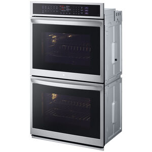 LG 30 in. 9.4 cu. ft. Electric Smart Double Wall Oven with True European Convection & Self Clean - PrintProof Stainless Steel, , hires