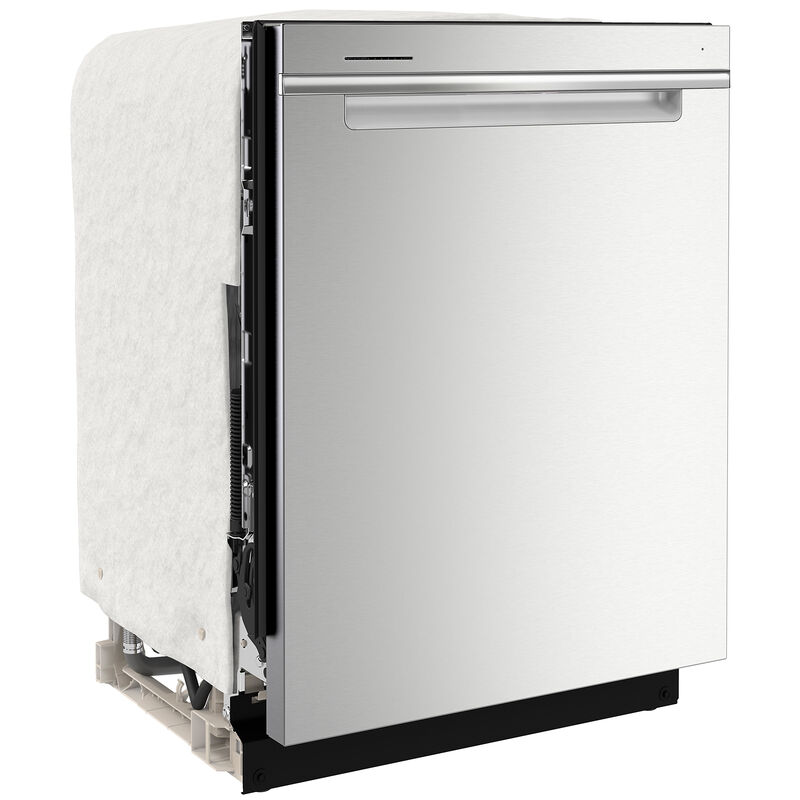Whirlpool 24 in. Top Control Dishwasher with 47 dBa Sound Level, 3rd-Rack & Pocket - Fingerprint Resistant Stainless, , hires