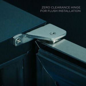 XO 24 in. Built-In/Freestanding Beverage Center with Pull-Out Shelves & Digital Control Left Hinged - Stainless Steel, Stainless Steel, hires