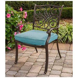 Hanover Traditions 7-Piece Outdoor Dining Set- Blue, , hires