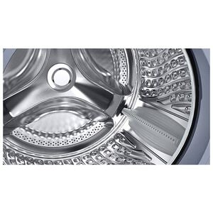 Samsung 27 in. 4.5 cu. ft. Smart Stackable Front Load Washer with Super Speed Wash, Sanitize & Steam Wash Cycle - Platinum, Platinum, hires