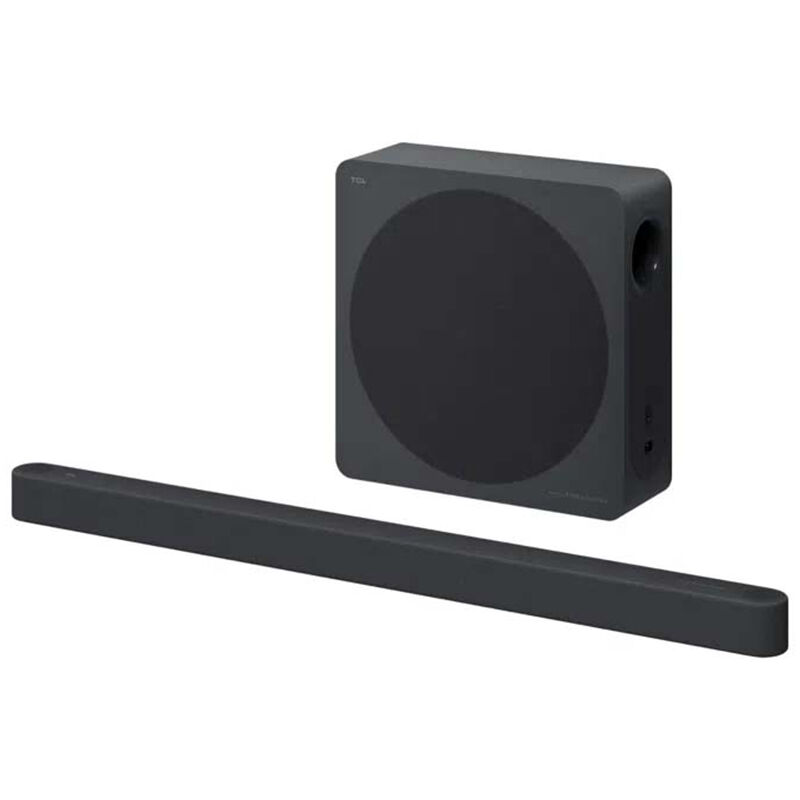 TCL 3.1.2 Channel Dolby Atmos Sound Bar with Bluetooth & Wireless Subwoofer - Black, , hires