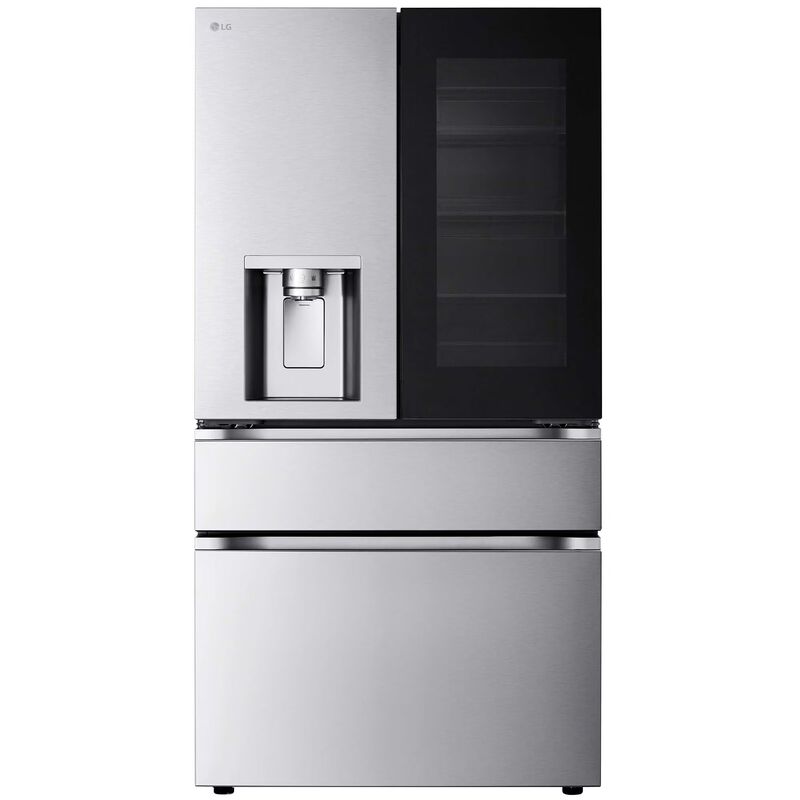 LG 36 in. 28.6 cu. ft. Smart 4-Door French Door Refrigerator with MyColor InstaView, Ice & Water Dispenser - PrintProof Stainless Steel, , hires