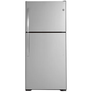 GE 30 in. 19.2 cu. ft. Top Freezer Refrigerator - Stainless Steel, Stainless Steel, hires