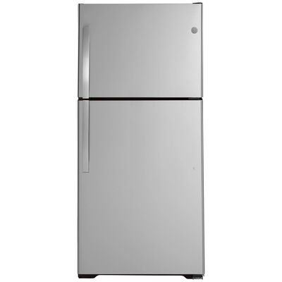 GE 30 in. 19.2 cu. ft. Top Freezer Refrigerator - Stainless Steel | GTS19KYNRFS