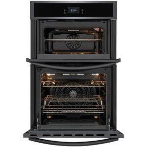 Frigidaire Gallery 27 in. 5.5 cu. ft. Steam Electric Microwave/Wall Oven Combo with True European Convection - Black Stainless, Black Stainless, hires