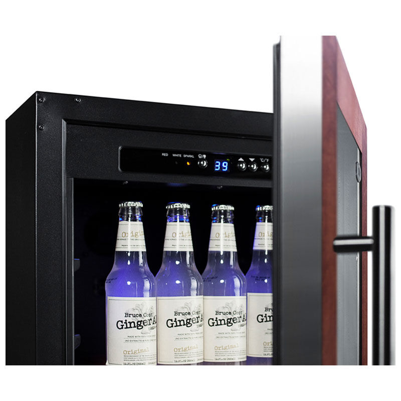 Summit 18 in. Wine Cooler with Dual Zones & 28 Bottle Capacity - Custom Panel Ready, , hires