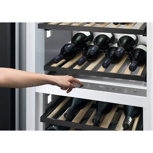 Fisher & Paykel Series 11 24 in. Built-in Column Wine Cabinet with Wood Racks, Dual Temperature Zones & 91 Bottle Capacity - Custom Panel Ready, , hires