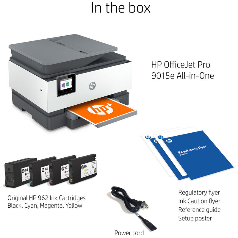 Printer 4 in 1 HP Officejet Pro 9012 + cartridge HP 963 black on